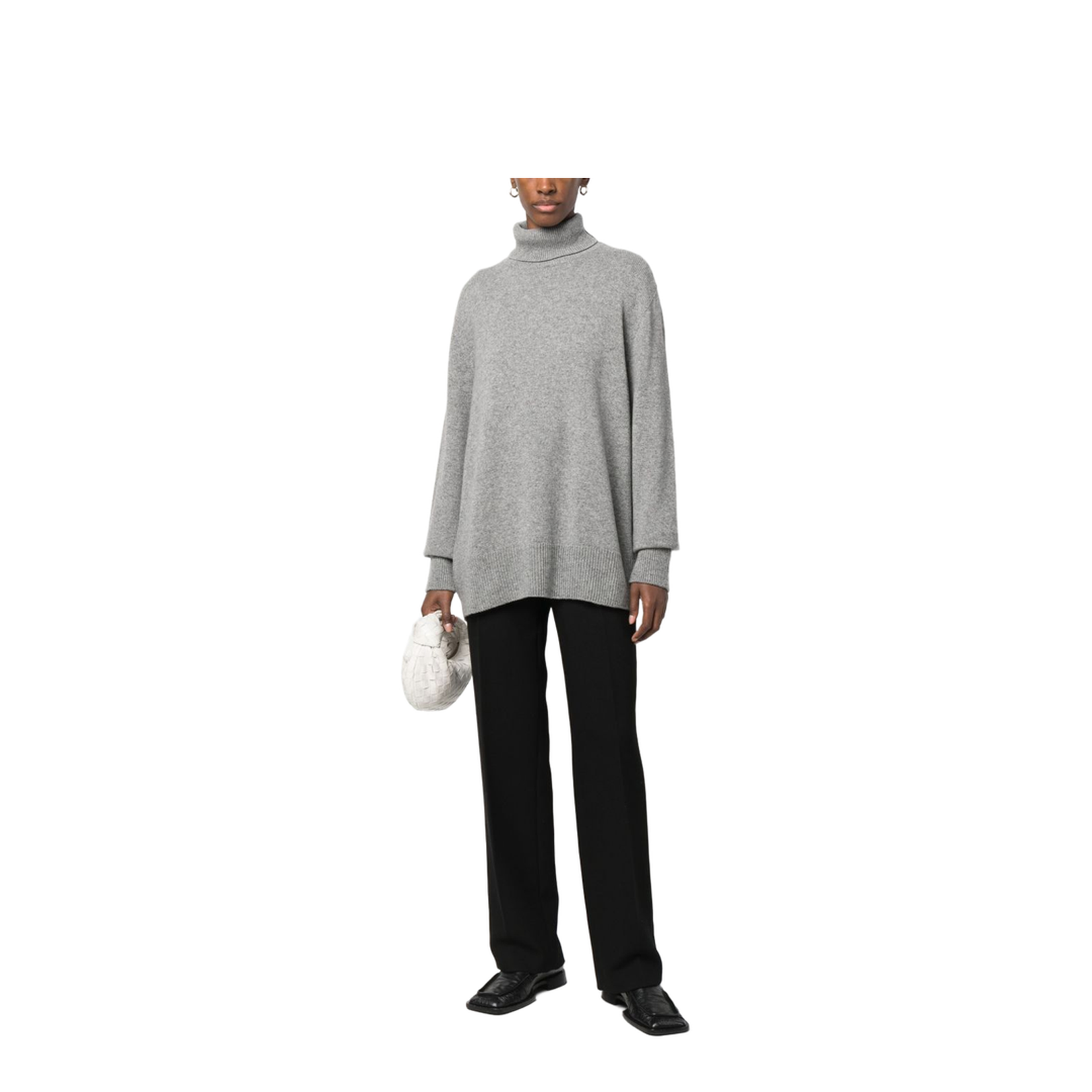 Turtleneck Grey in Wool and Cashmere