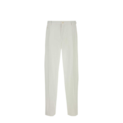 MAYFEYR - Dolce & Gabbana - White Cotton Pants - GP1B9TFU60KW0800