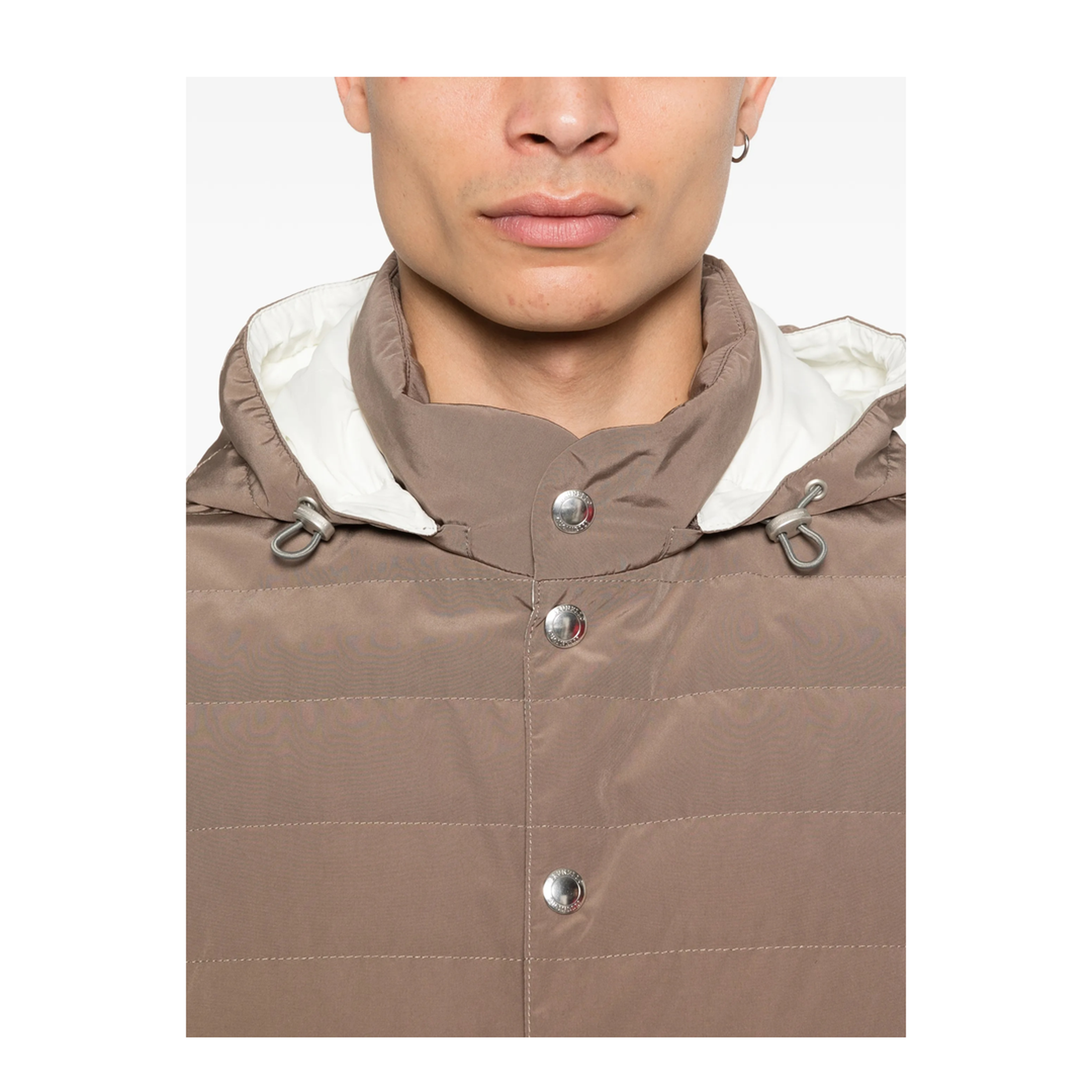 Hooded Vest Brown