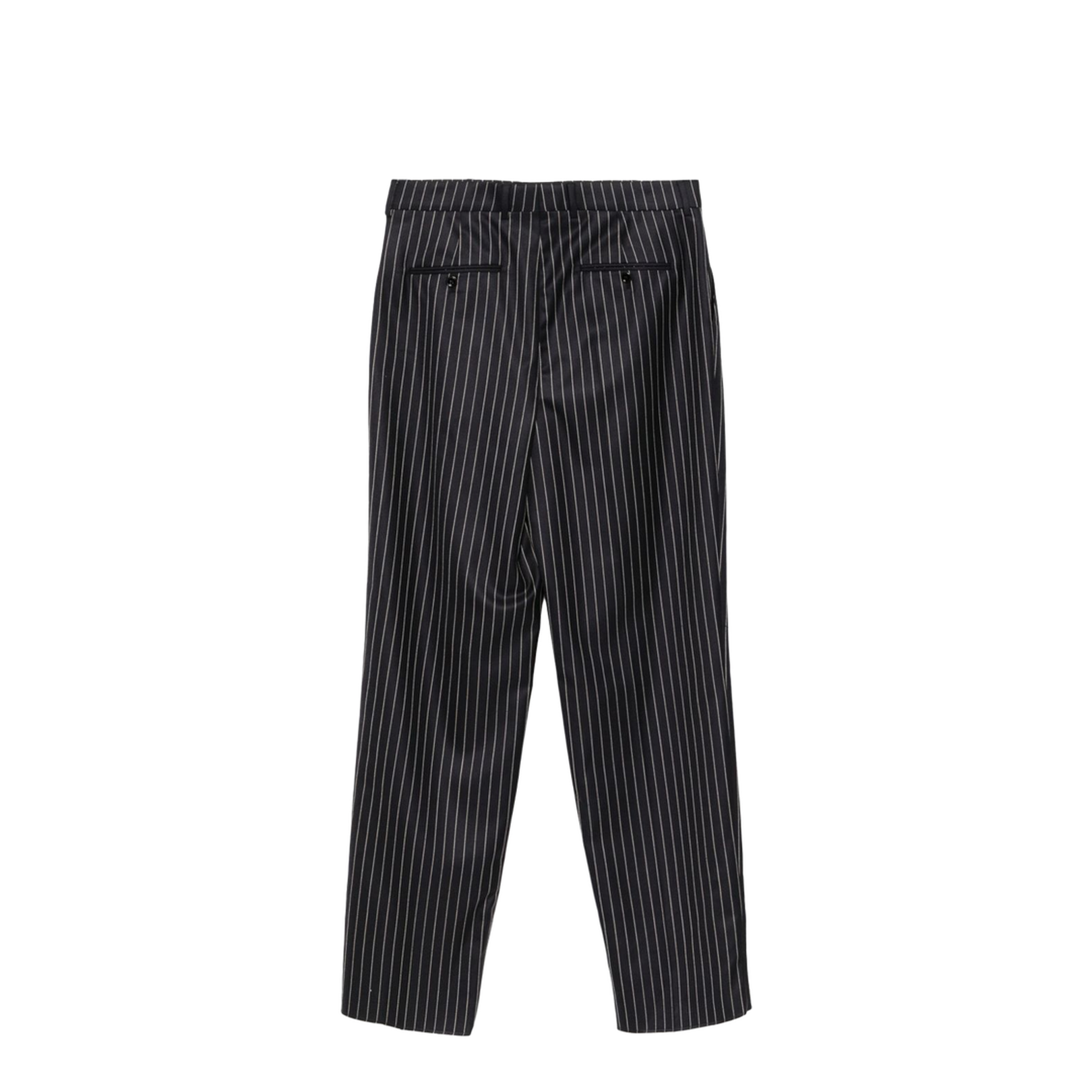 Wool Trousers With Pinstripe Motif