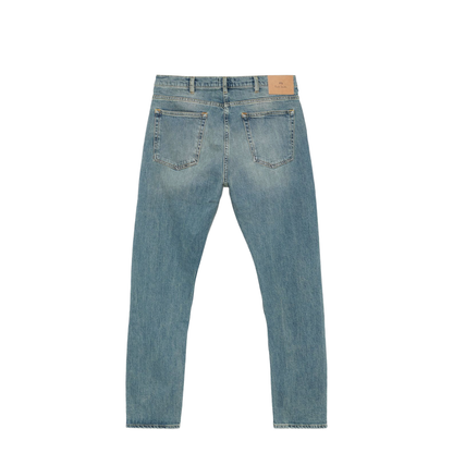 Tapered-Fit Organic Vintage Stretch Dark-Wash Jeans