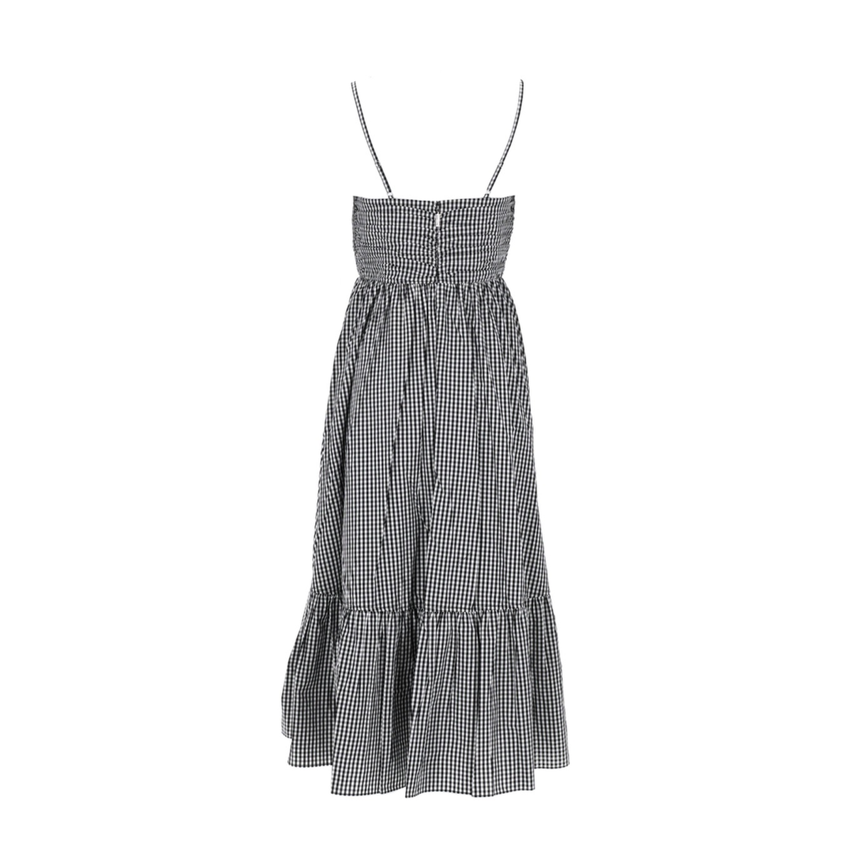 MAYFEYR - MICHAEL BY MICHAEL KORS - Cotton Check Long Dress - MS683DHKQP048BLACKWHITE