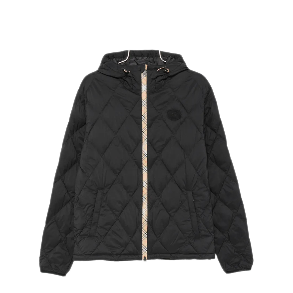 Black Quilted Finish Coat