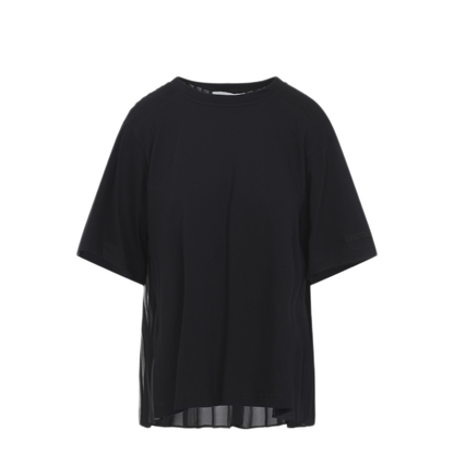 MAYFEYR - Sportmax - Spiga Black Cotton T Shirt - 2612941041600002