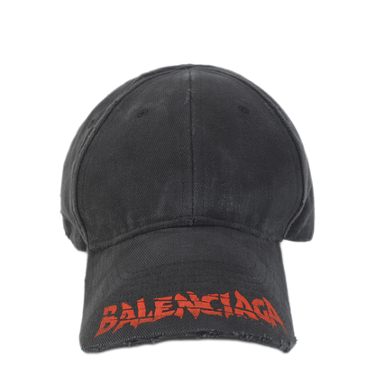 MAYFEYR - Balenciaga - Washed Black Cotton Logo Cap - A001UQ410B21000