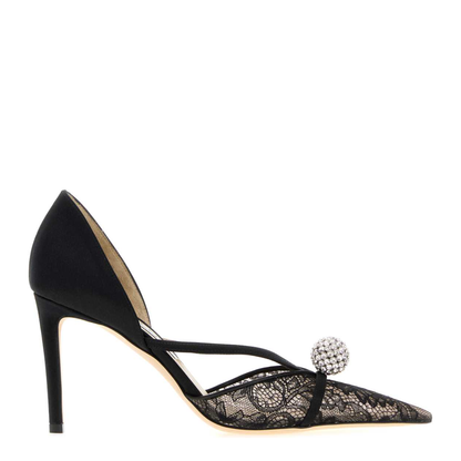 MAYFEYR - Jimmy Choo - Sacora Pump 85 - SACORAPUMP85FNBBLACRY
