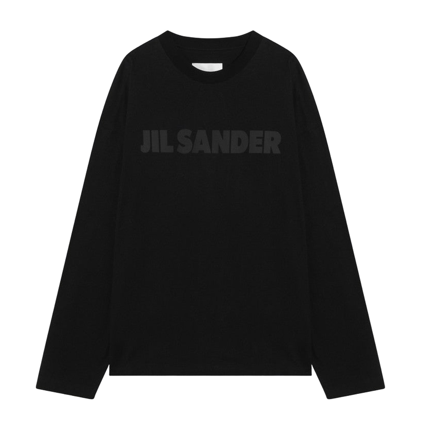 Black Cotton T-Shirt with Logo