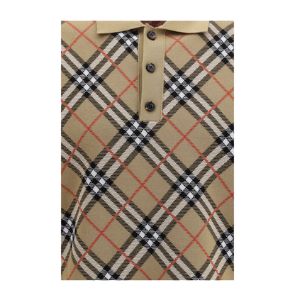 MAYFEYR - Burberry - Check Cotton Blend Polo Shirt - 8127792