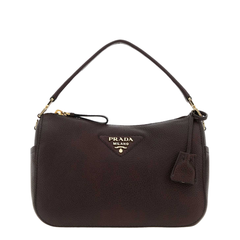 Small Leather Bag Small Calf Leather Handbag - Dark Brown