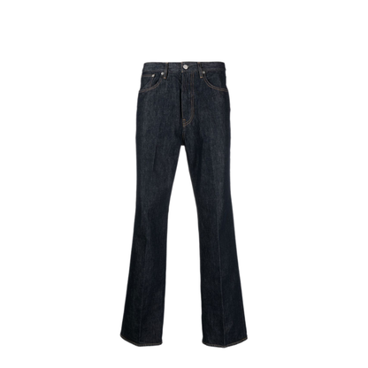 MAYFEYR - Auralee - Indigo Blue Cotton Straight Leg Jeans - A00P01DMINDIGO