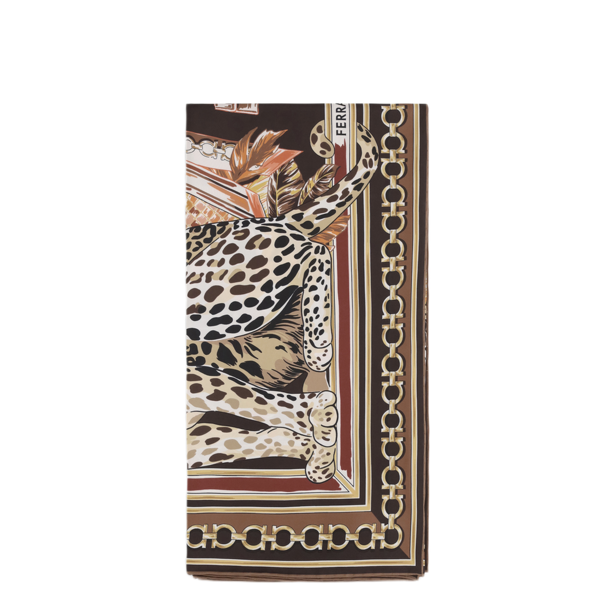 MAYFEYR - Ferragamo - Leopard Print Silk Scarf - 795095004