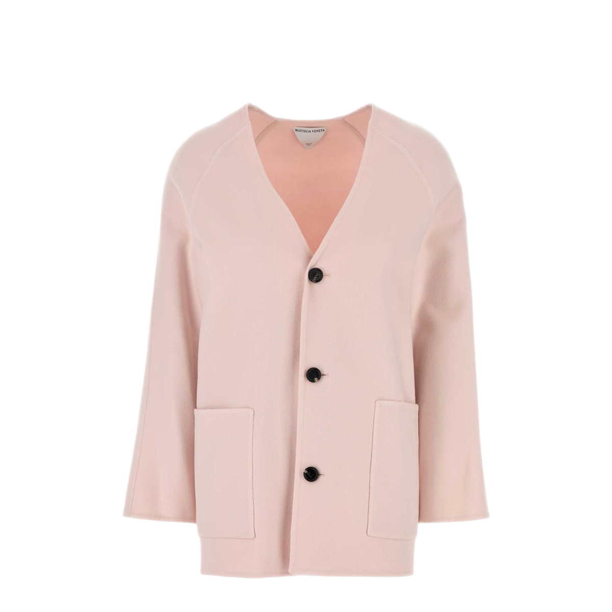 MAYFEYR - Bottega Veneta - Pastel Pink Wool Blend Cardigan - 836337V3OO05974