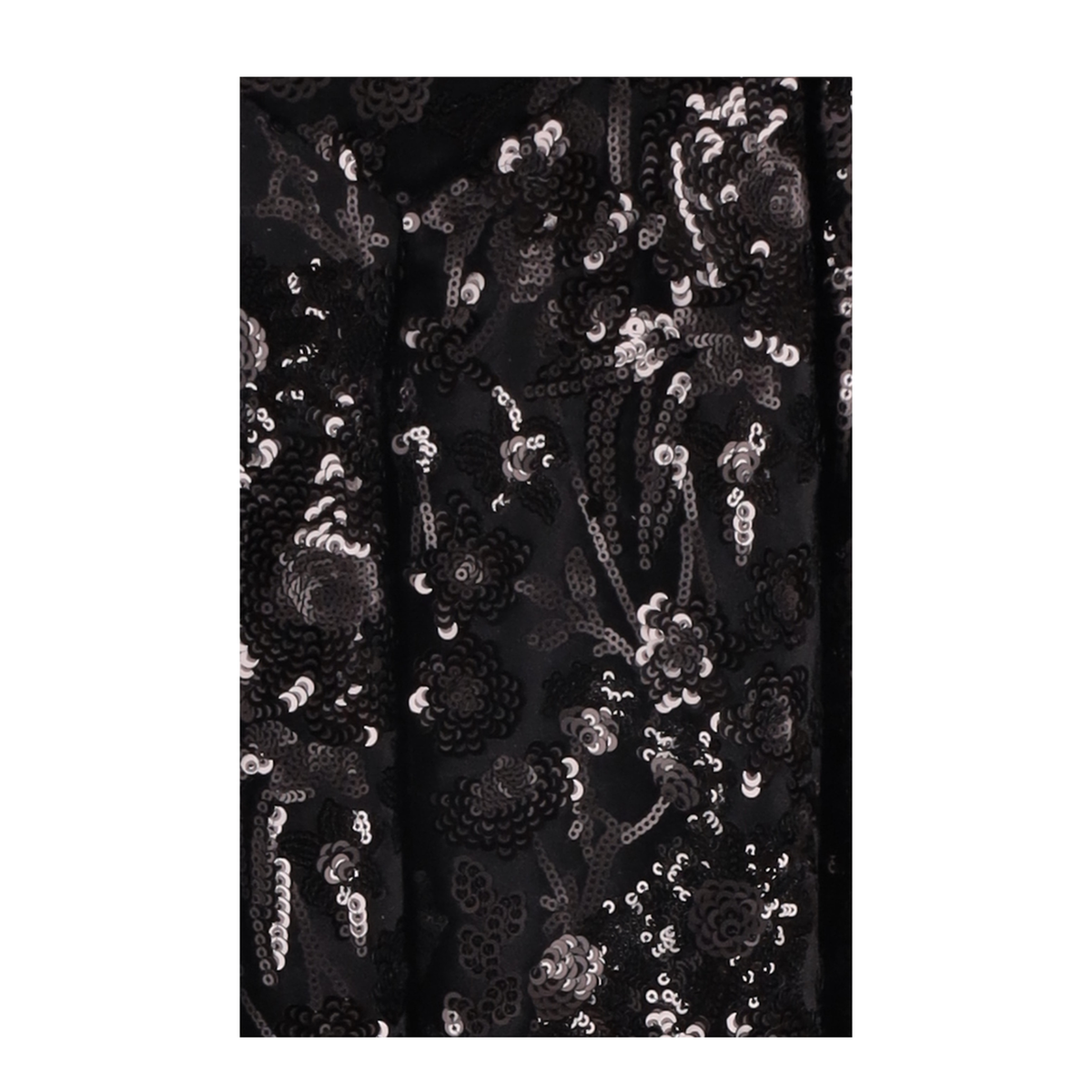 MAYFEYR - NICCOLÒ PASQUALETTI - Cascata Skirt Floral Sequin Embroidered Velvet - NP08S001FSEVB
