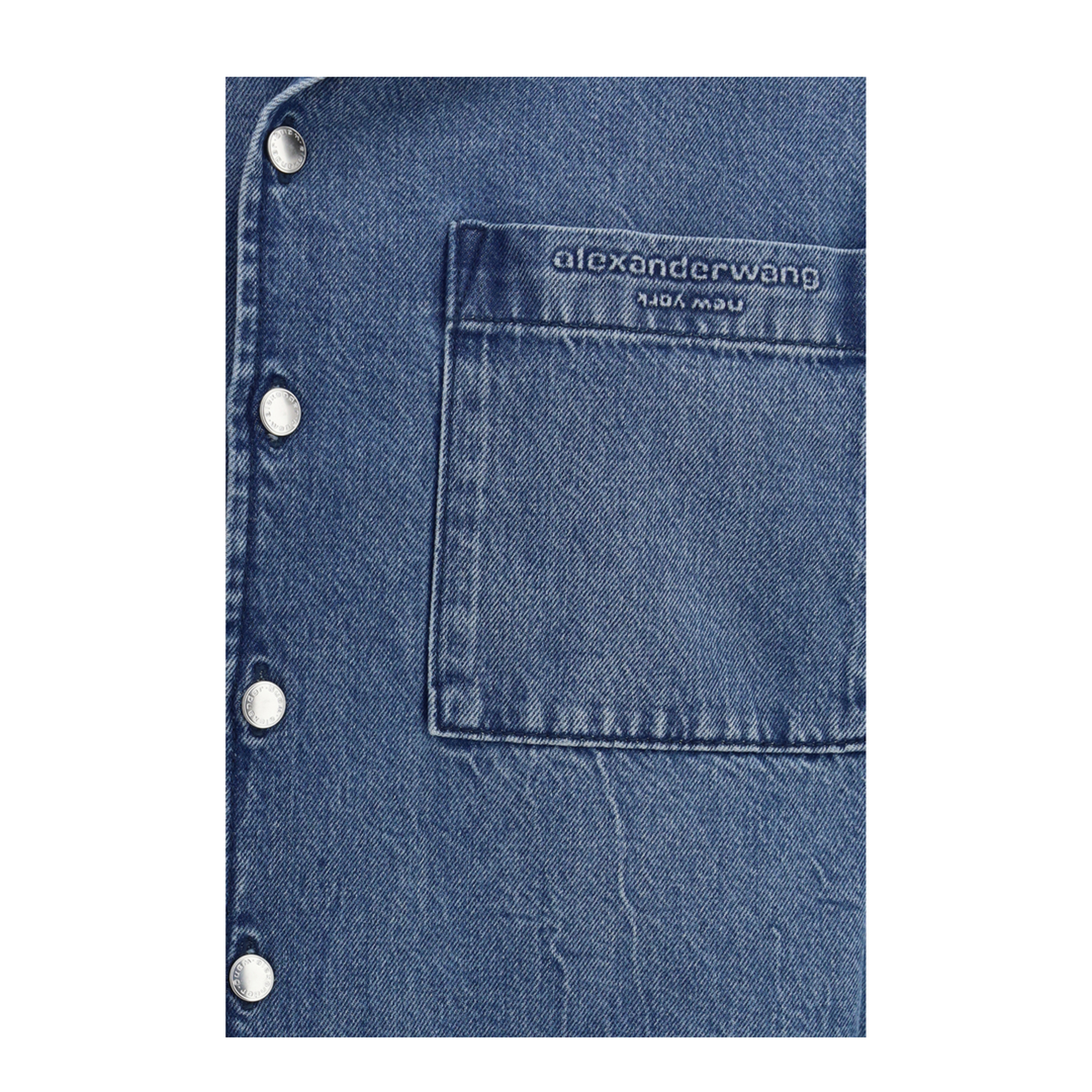 MAYFEYR - Alexander Wang - Cropped Denim Shirt - 4DC1261976