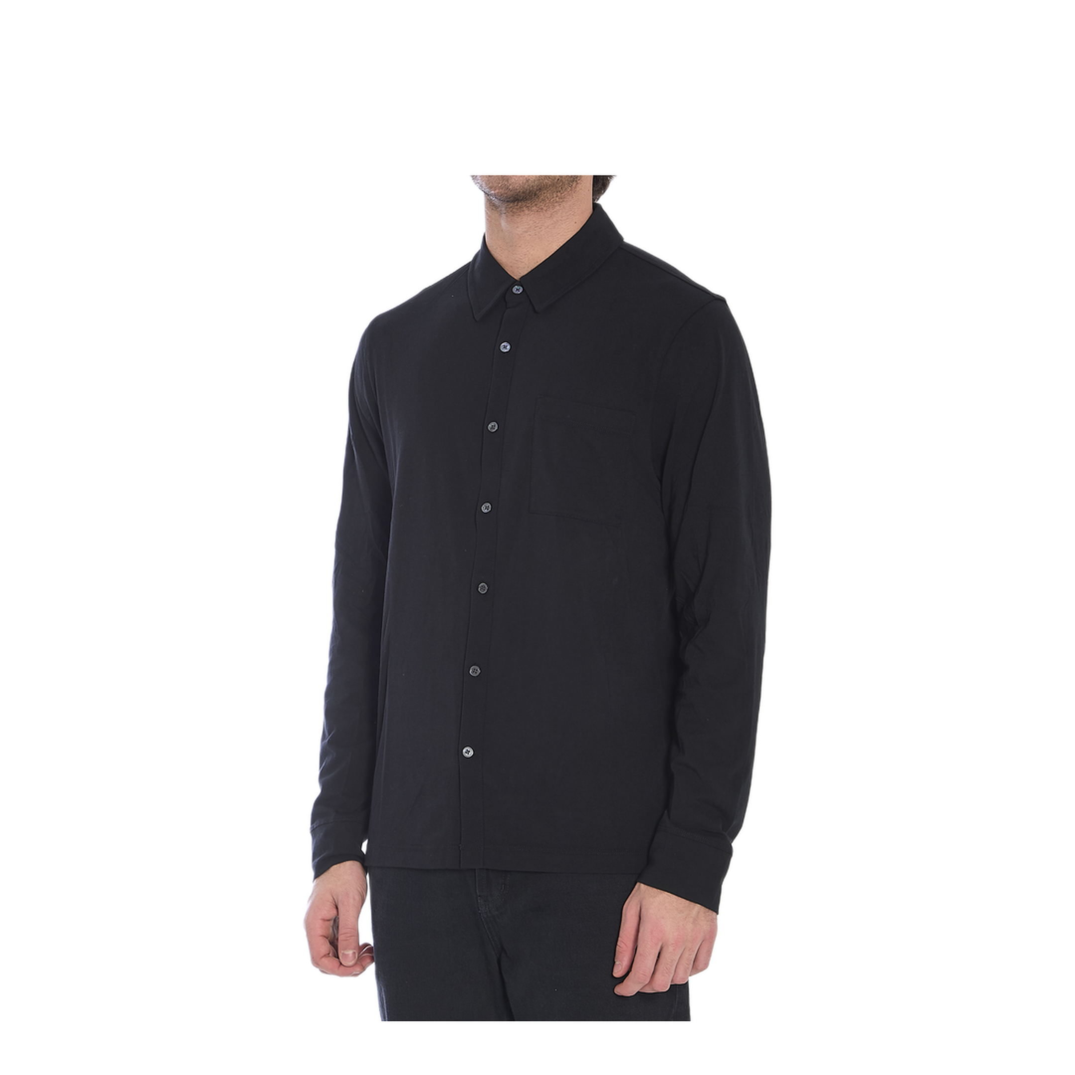 MAYFEYR - James Perse - Black Cotton Shirt - MCFJ3442BLK