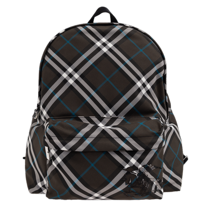 Check-Patterned Backpack