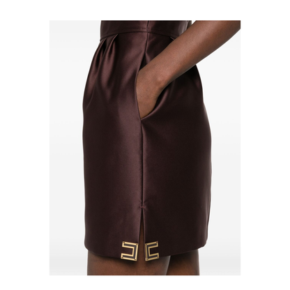 MAYFEYR - Elisabetta Franchi - Dresses Brown - AB87561E2644