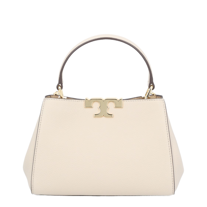 Eleanor Mini Pebbled Satchel - Dove Grey