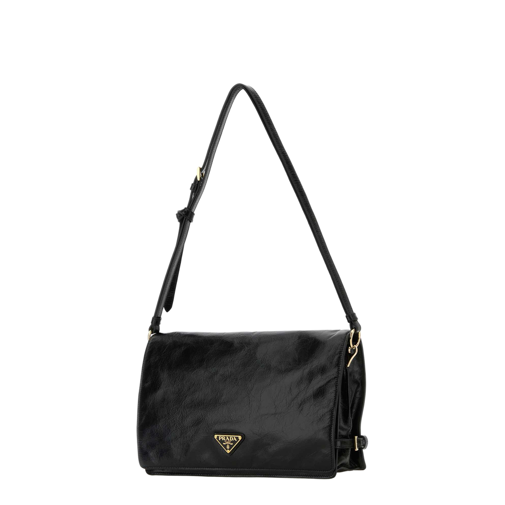 Black Medium Leather Shoulder Bag