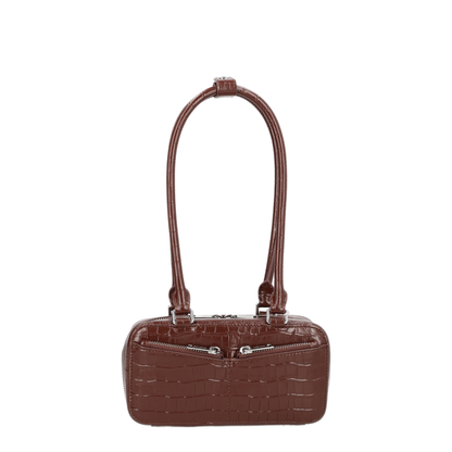 MAYFEYR - Self Portrait - Bag With Crocodile Effect - RS26306BRBROWN