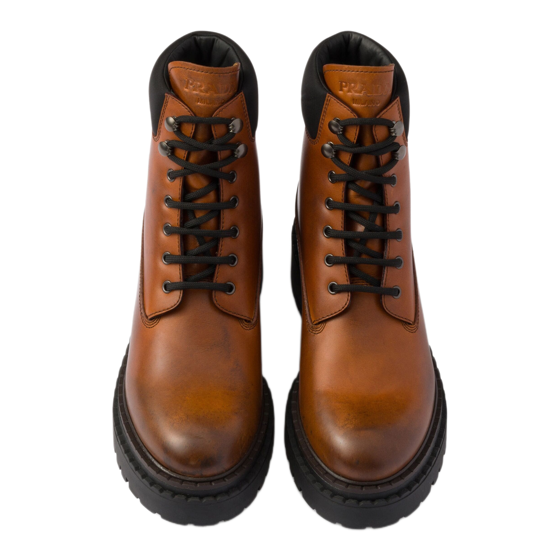 MAYFEYR - Prada - Leather And Re-Nylon Booties - 1T704NFG0553LPPF0046