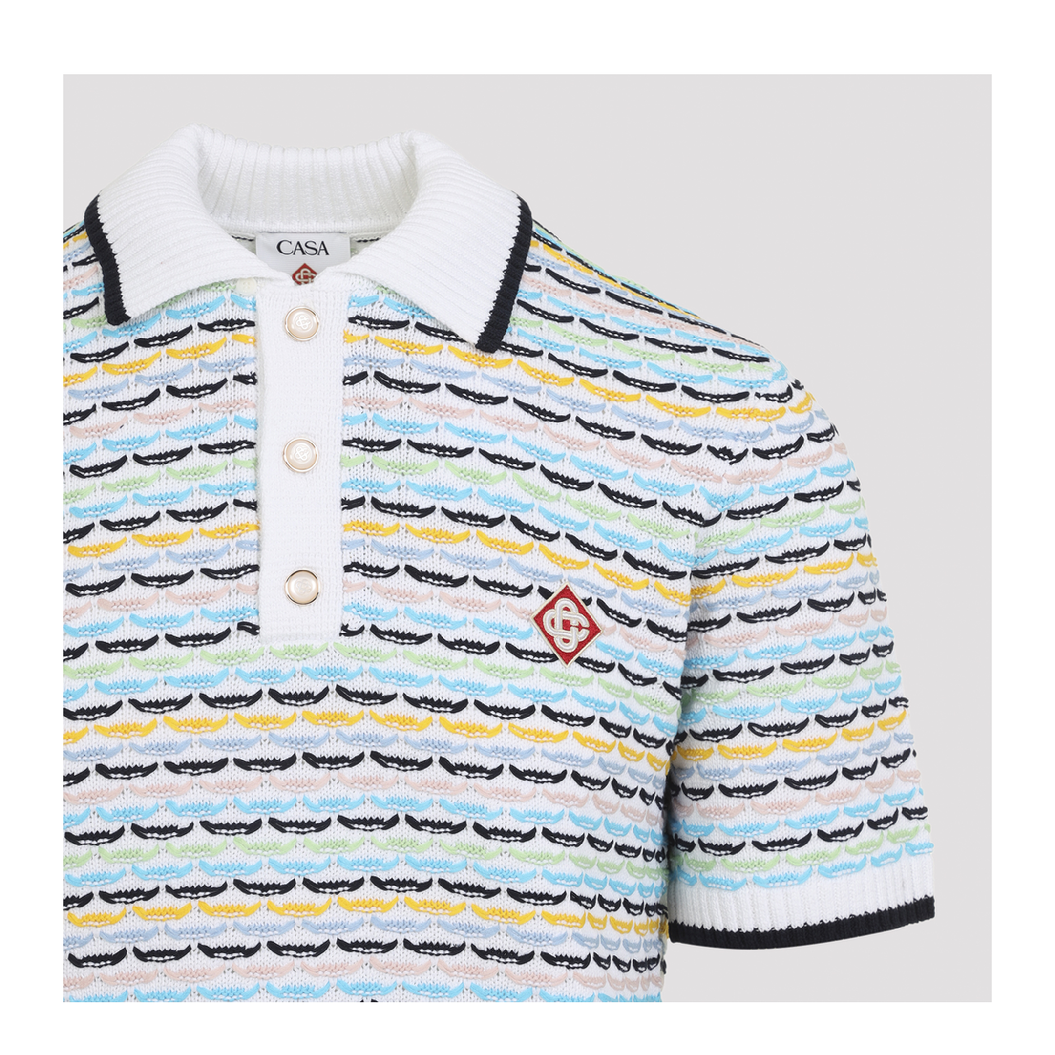 MAYFEYR - Casablanca - Knitted Polo - MPF26KW126001MULTI