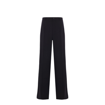 Wool Blend Tailored Pants