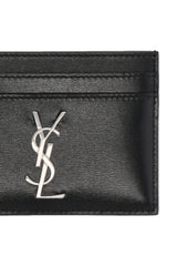 Logo Plaqued Cardholder, Silver Hardware