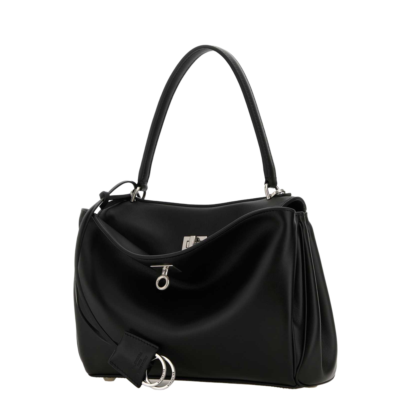 Black Leather Small Rodeo Handbag