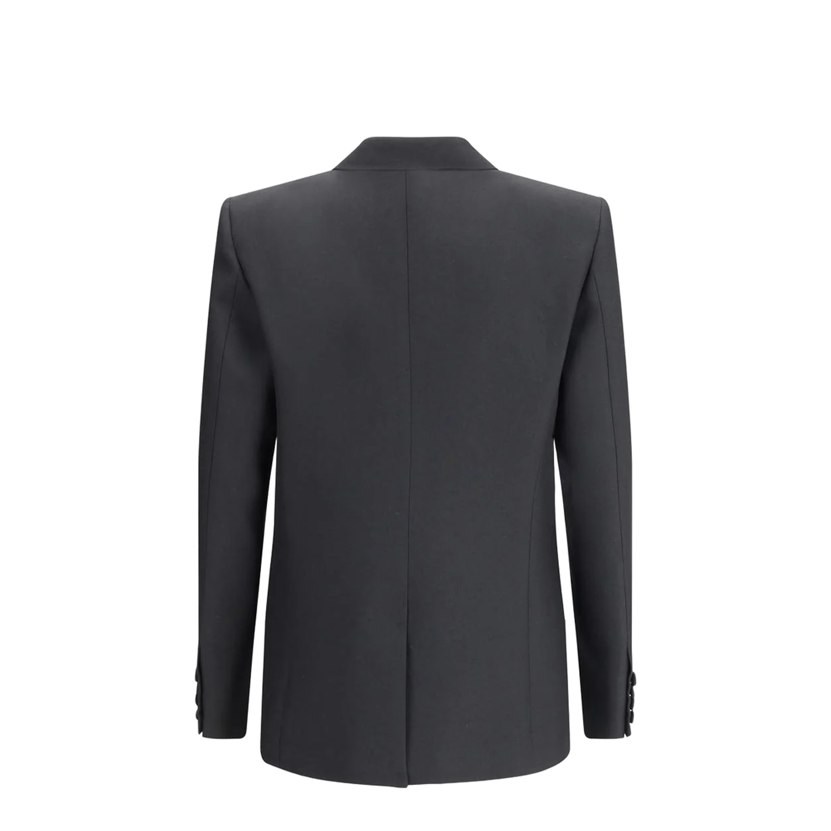 Black Polyester Blend Jacket