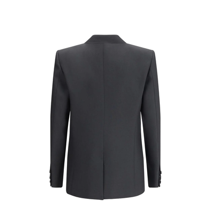 Black Polyester Blend Jacket