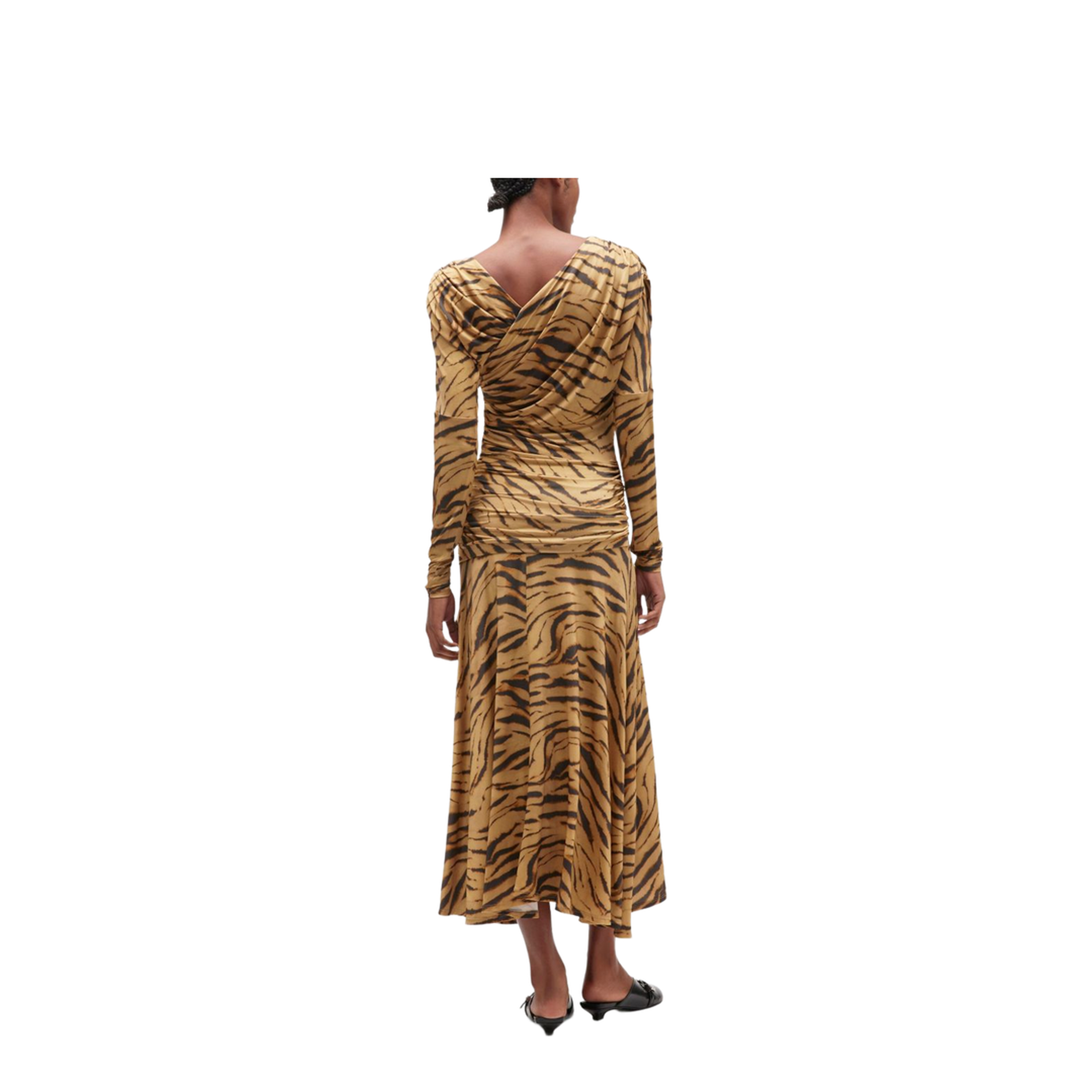 Long Dress with Zebra Print