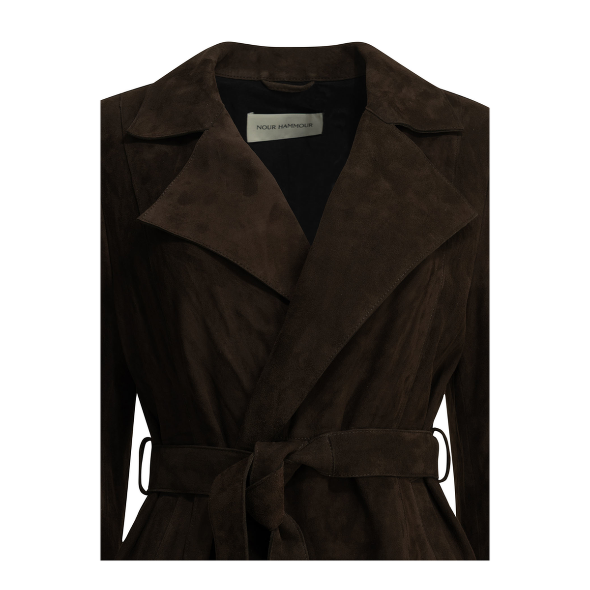 MAYFEYR - Nour Hammour - Winona Leather Coat - PF26C16WINONAMOCHASUEDE