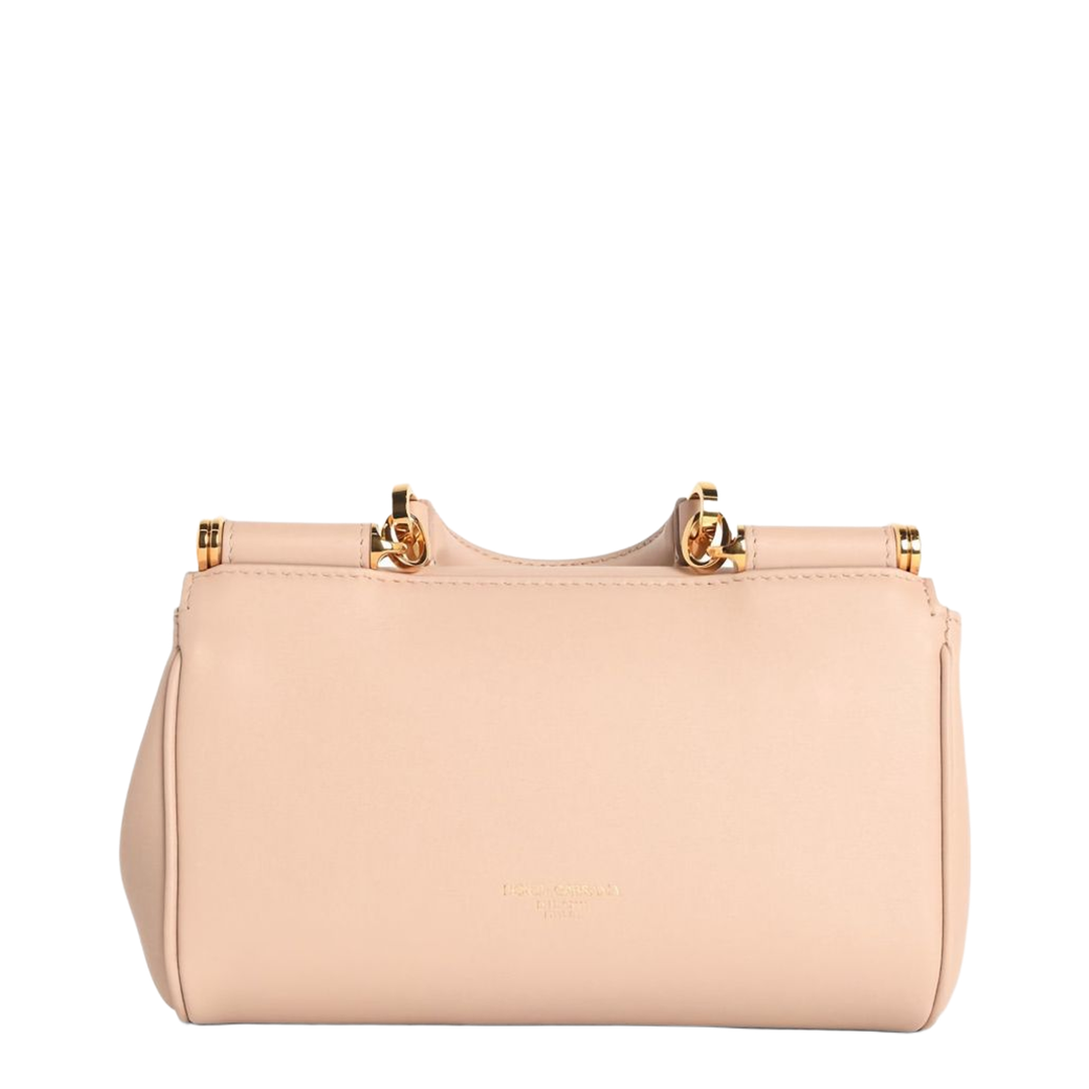 My Sicily Mini Calf Leather Top-Handle Bag - Beige