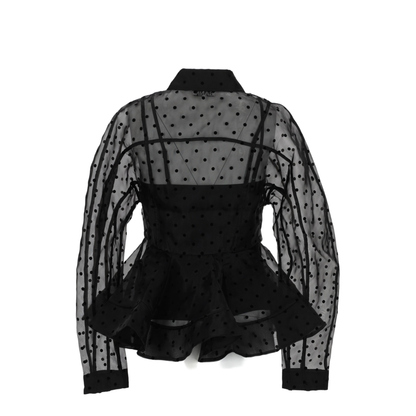 MAYFEYR - Ganni - Peplum Shirt In Organza - A1040083099