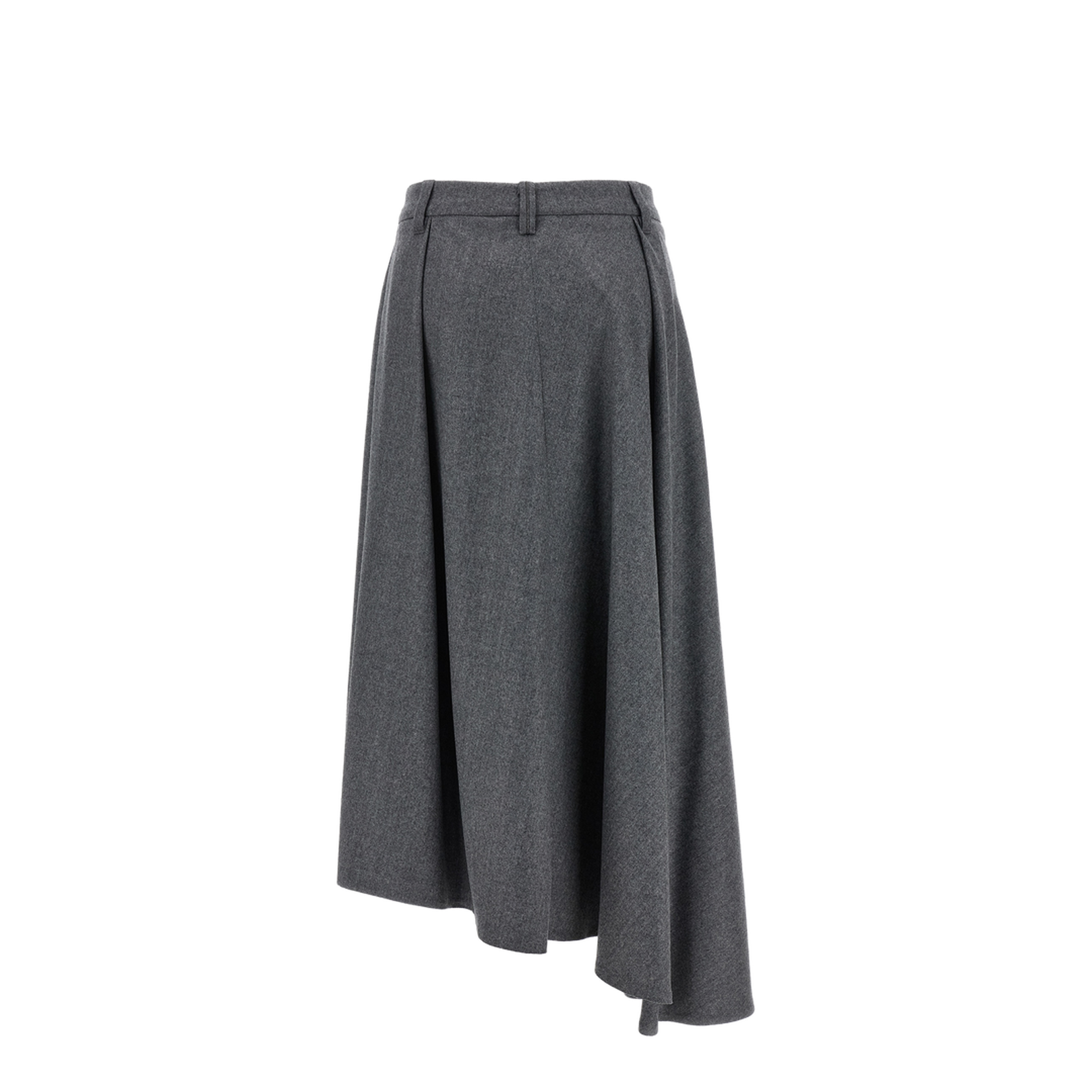 Asymmetrical Wool Skirt