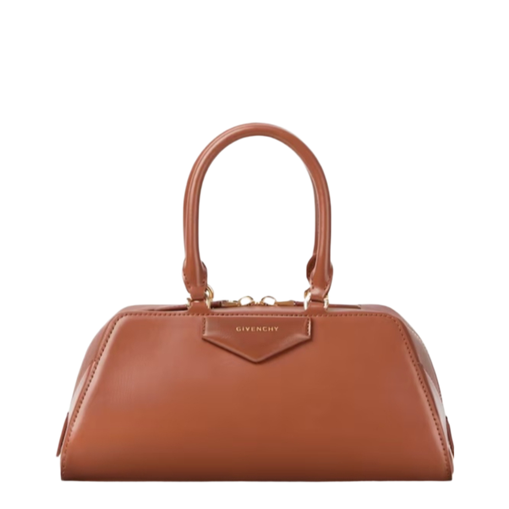 Small Antigona East-West Bag in Box Leather