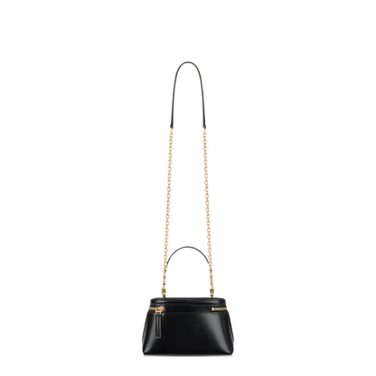 Antigona Calfskin Vanity Bag in Box Leather with Chain - Black