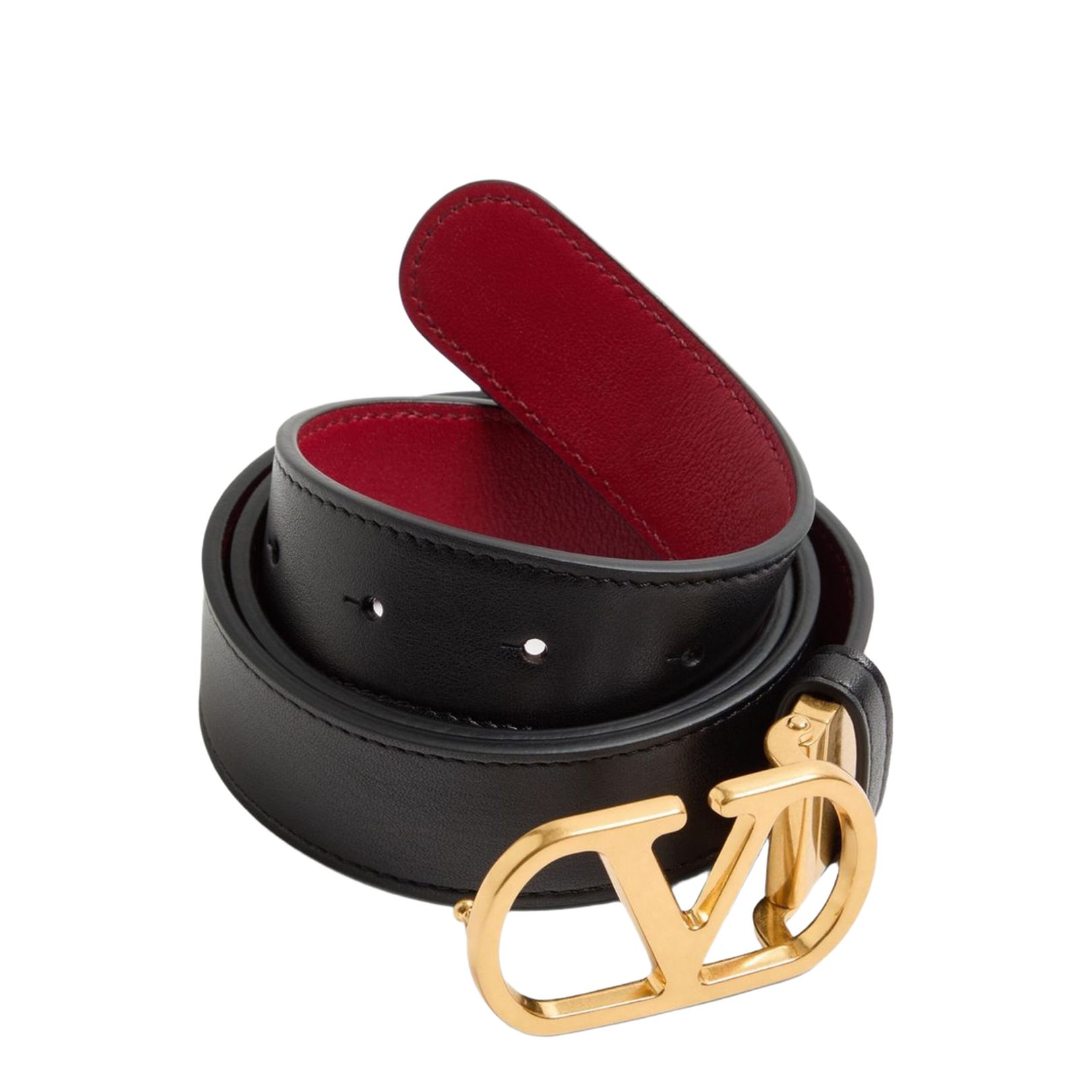 Garavani Vlogo Signature Leather Reversible Belt
