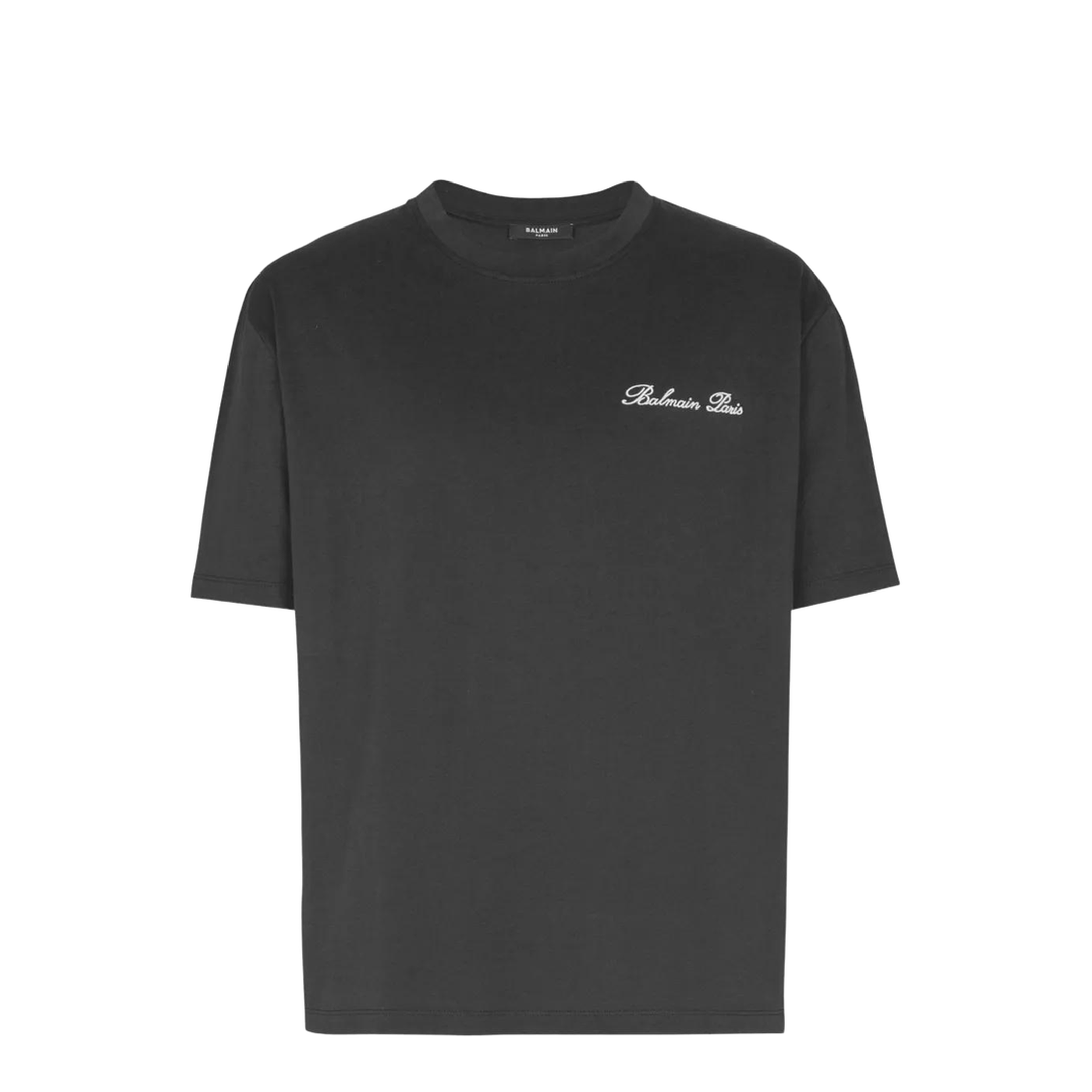 Embroidered Signature T-shirt Black