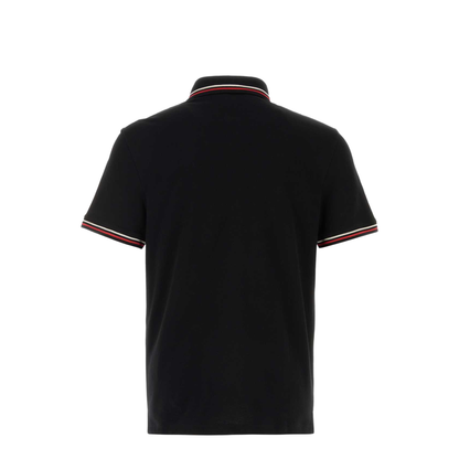 Black Cotton Polo Shirt