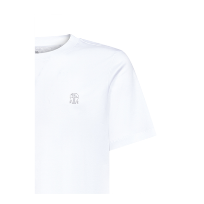 Cotton T-Shirt with Logo Print