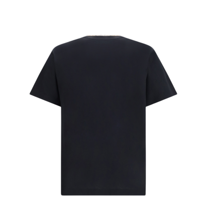 MAYFEYR - Burberry - Cotton T Shirt With Check Trims - 8127628A1189