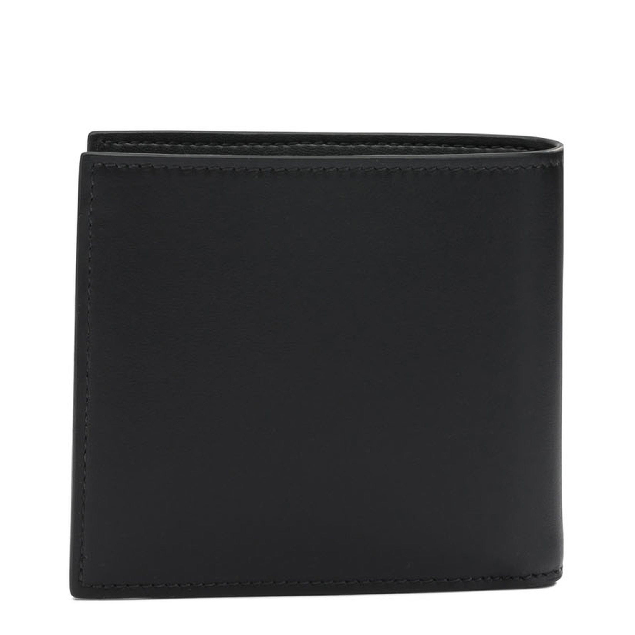 Alexander McQueen McQueen Bifold Wallet With Logo In Black Calfskin