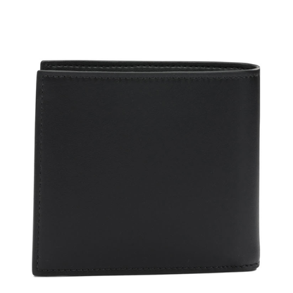 Alexander McQueen McQueen Bifold Wallet With Logo In Black Calfskin