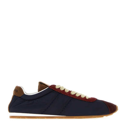 MAYFEYR - Miu Miu - Multicolor Fabric And Suede Sneakers - 5E114EFD005LQ0F041L