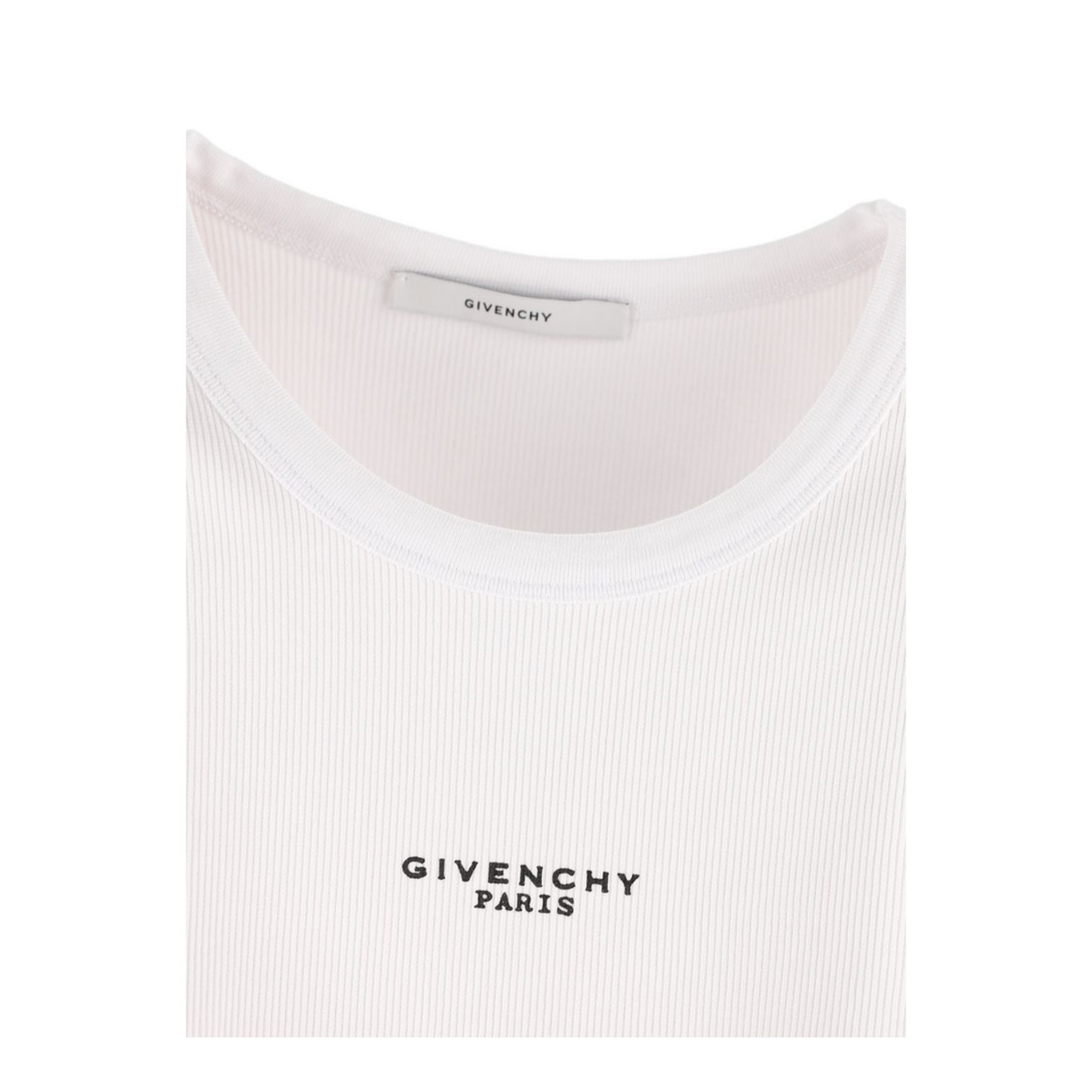 Logo Ribbed Tank Top