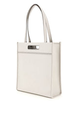 Light Gray Leather Shopper