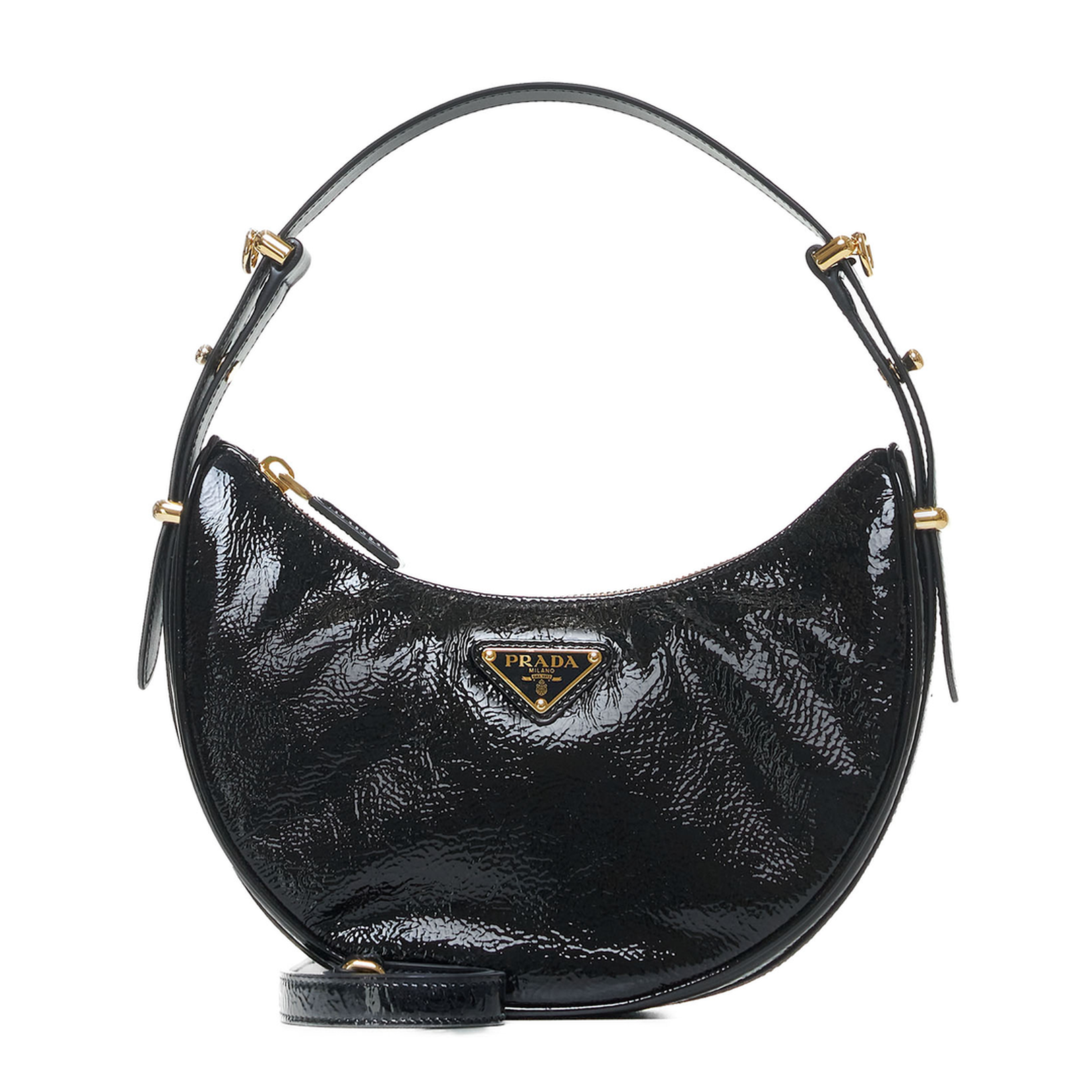 Arque' Glossy Leather Bag