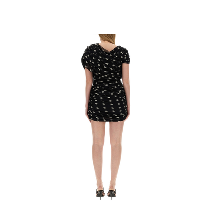 Silk Dress with Polka Dot Pattern